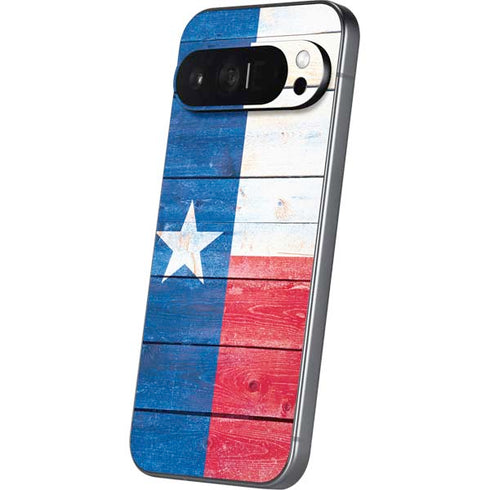 Texas Flag Light Wood Pixel 9 Pro XL Skin